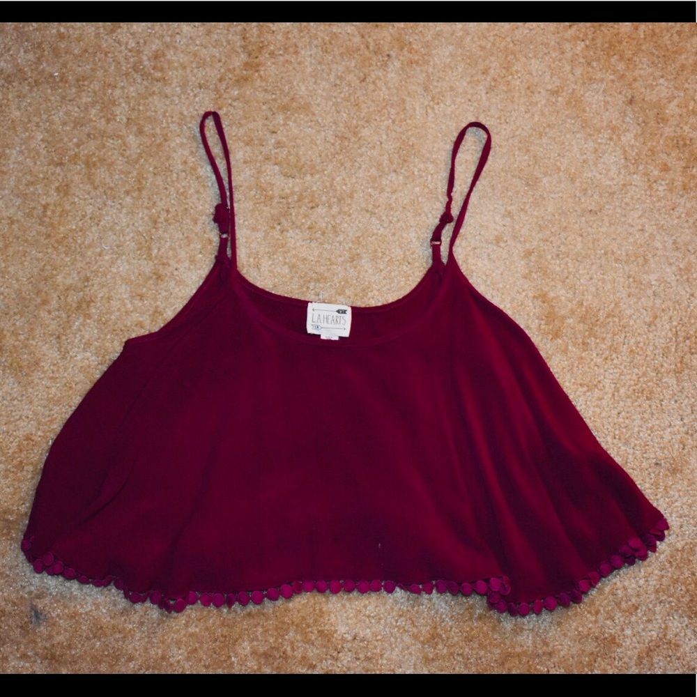 Raspberry crop top